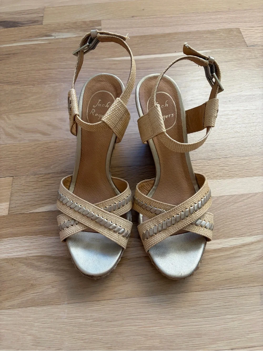 Jack Rogers Abbey Espadrille Wedge Sandals